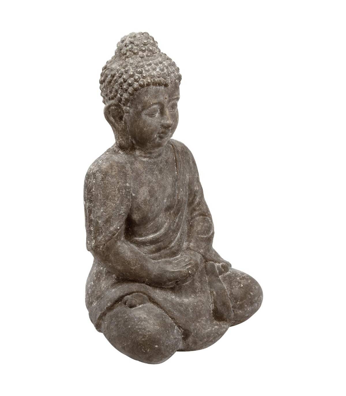 Statue décorative Bouddha assis en ciment H 46 cm - Imagen 1