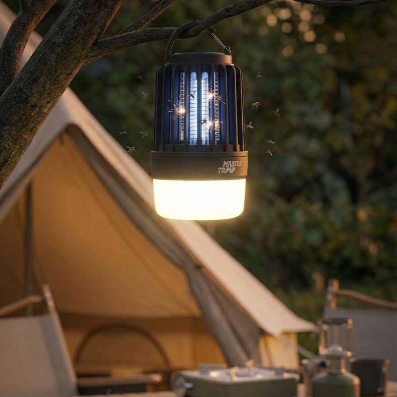 Lampe anti moustique UV rechargeable – MASTER TRAP BY FAVEX - Piège insectes électrique – intérieur extérieur – USB – 25 m² - Image 4