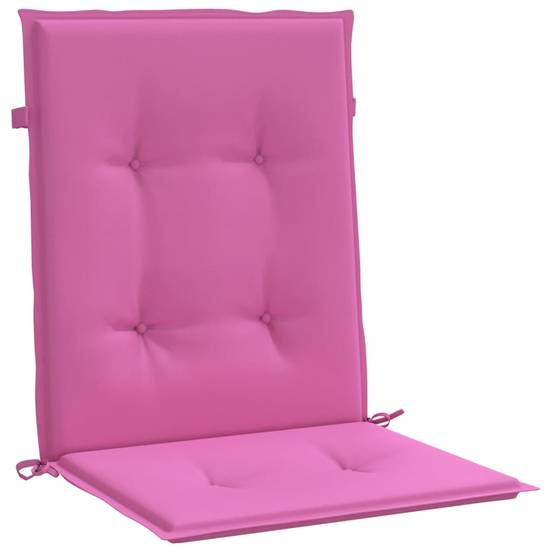 Coussins de chaise à dossier bas polyester rose 100 x 50 x 4 cm, poids:1.1kg - PANGIVO - Image 5