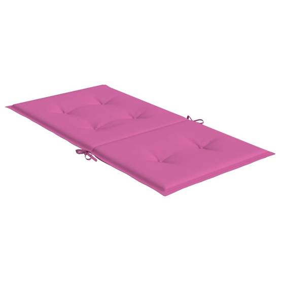 Coussins de chaise à dossier bas polyester rose 100 x 50 x 4 cm, poids:1.1kg - PANGIVO - Image 6