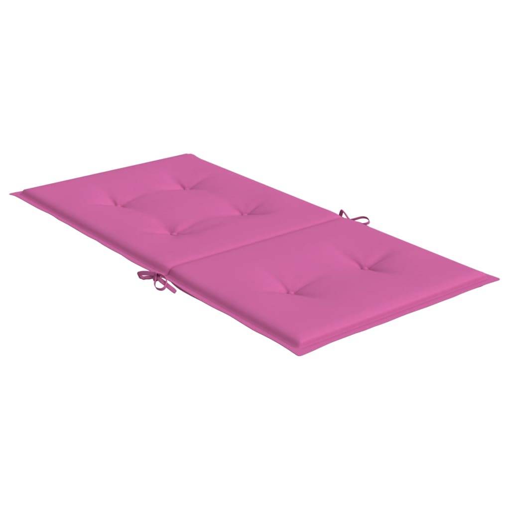 Coussins de chaise à dossier bas polyester rose 100 x 50 x 4 cm, poids:1.1kg - PANGIVO - Image 6