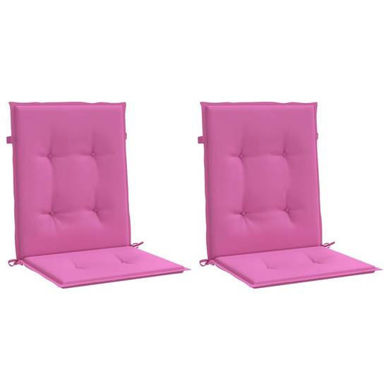 Coussins de chaise à dossier bas polyester rose 100 x 50 x 4 cm, poids:1.1kg - PANGIVO - Image 3
