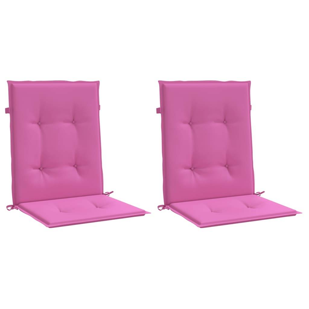 Coussins de chaise à dossier bas polyester rose 100 x 50 x 4 cm, poids:1.1kg - PANGIVO - Image 3