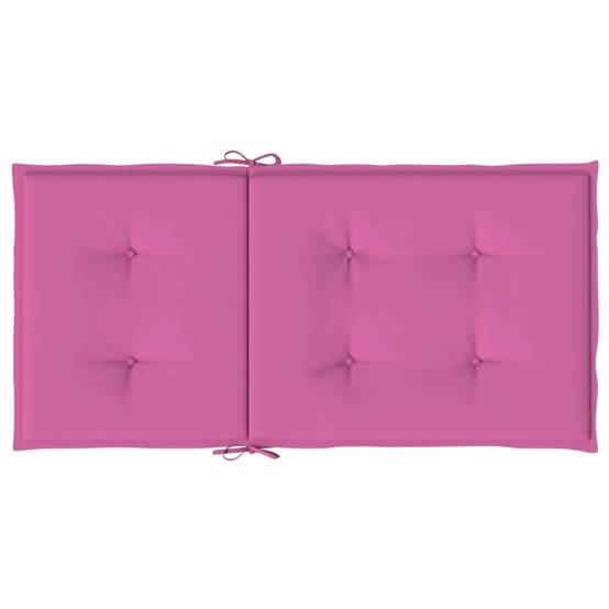 Coussins de chaise à dossier bas polyester rose 100 x 50 x 4 cm, poids:1.1kg - PANGIVO - Image 7
