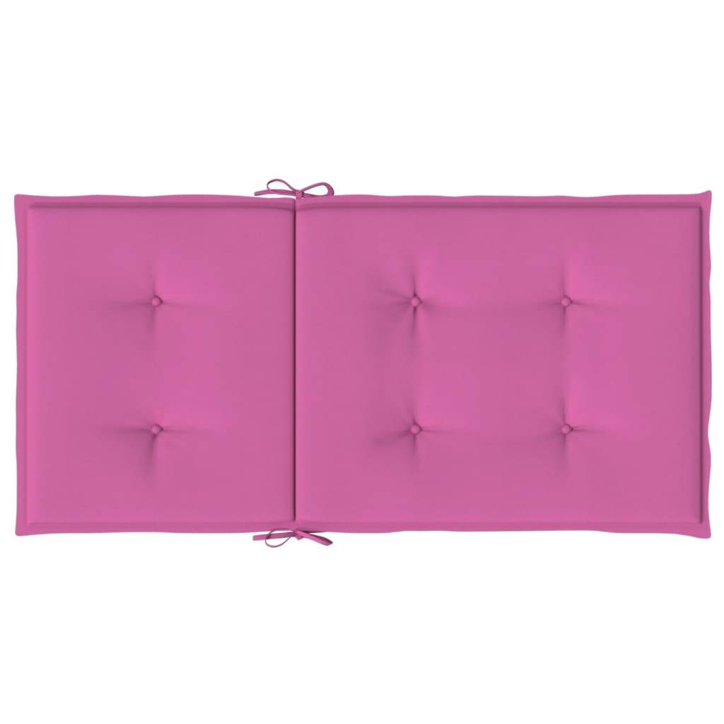 Coussins de chaise à dossier bas polyester rose 100 x 50 x 4 cm, poids:1.1kg - PANGIVO - Image 7