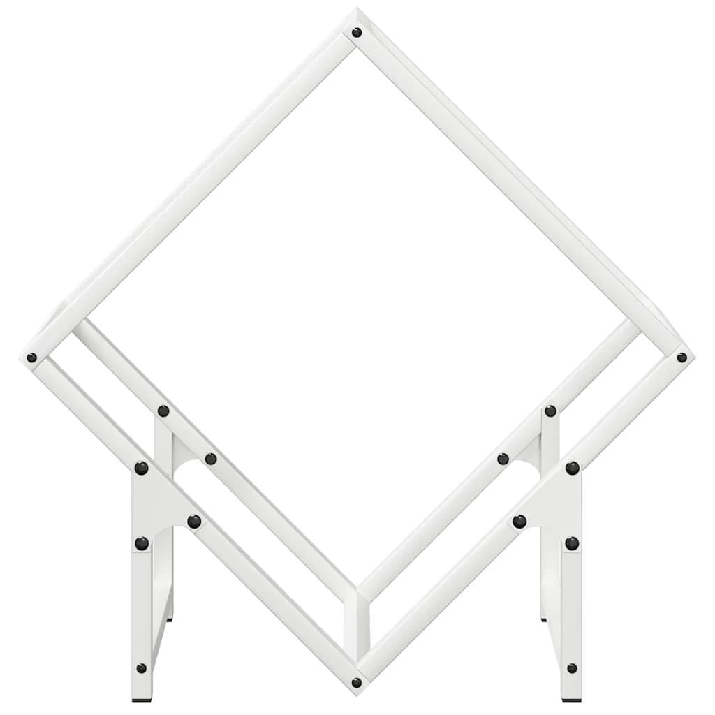 Porte-bûches design en acier pour cheminée intérieur Blanc 50x25x50 cm – ComfortXL Outdoor Living - Image 5