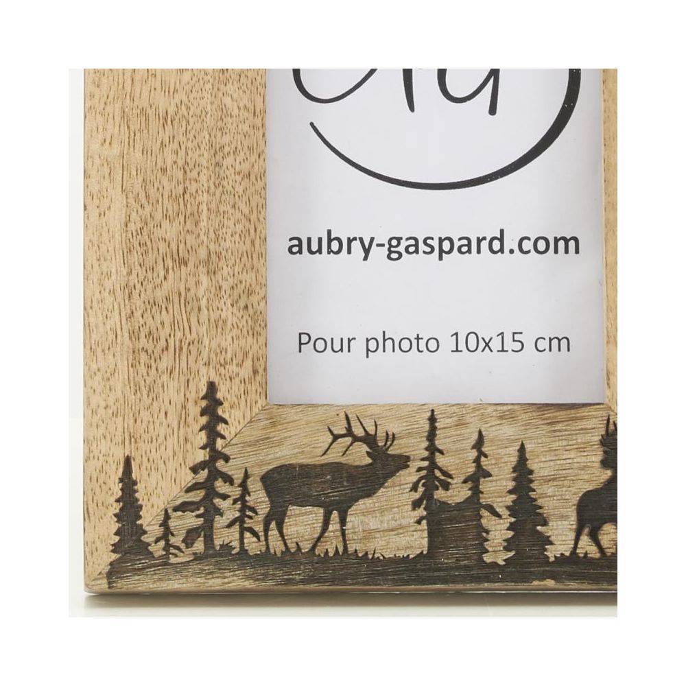Aubry Gaspard - Cadre photo en manguier Cerf Photo 10 x 15 - Imagen 4