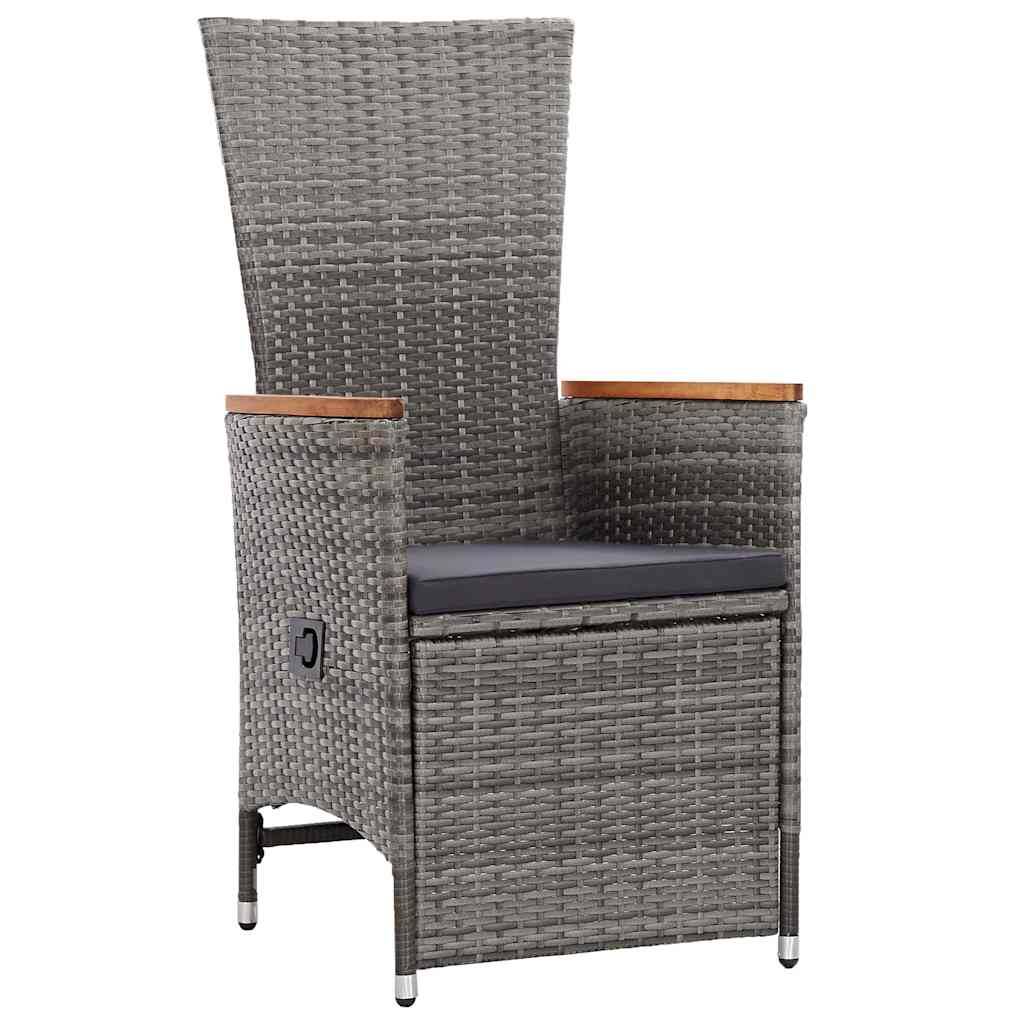 ComfortXL - Petit Salon de Jardin 3 Pièces Polyrotin Gris Inclinable à Gaz pour Balcon et Terrasse – ComfortXL Outdoor Living - Image 6