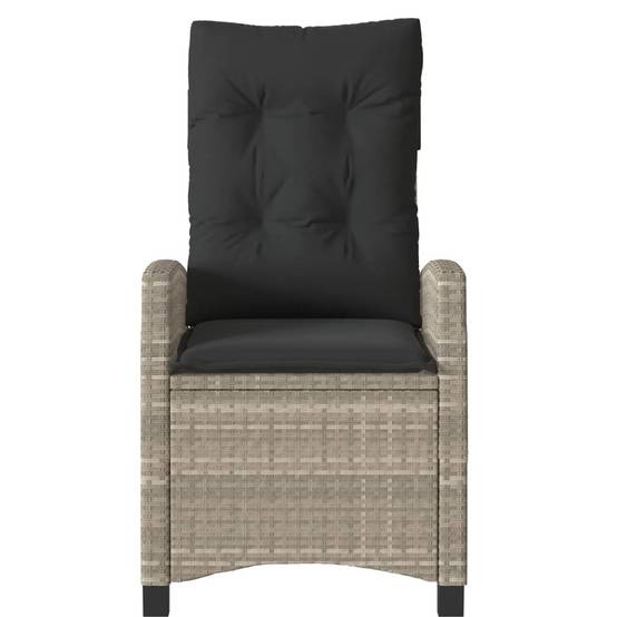Fauteuils de Jardin Relax Résine Tressée Dossier Inclinable pour Balcon Lot de 2 Gris Clair – ComfortXL Outdoor Living - Image 5