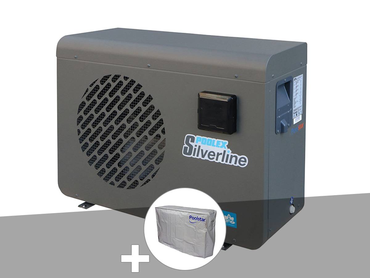 Poolex - Pompe à chaleur 5,39 kW Poolex Silverline 55 + Housse d'hivernage