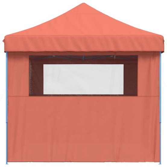 Barnum Imperméable 4.5x3 m Acier Pliant avec 4 Murs Vitrés pour Fête Terre Cuite – ComfortXL Outdoor Living - Image 4