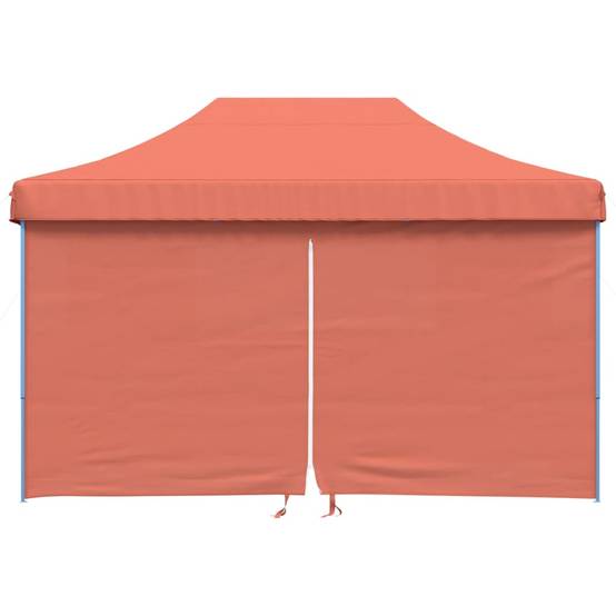 Barnum Imperméable 4.5x3 m Acier Pliant avec 4 Murs Vitrés pour Fête Terre Cuite – ComfortXL Outdoor Living - Image 3