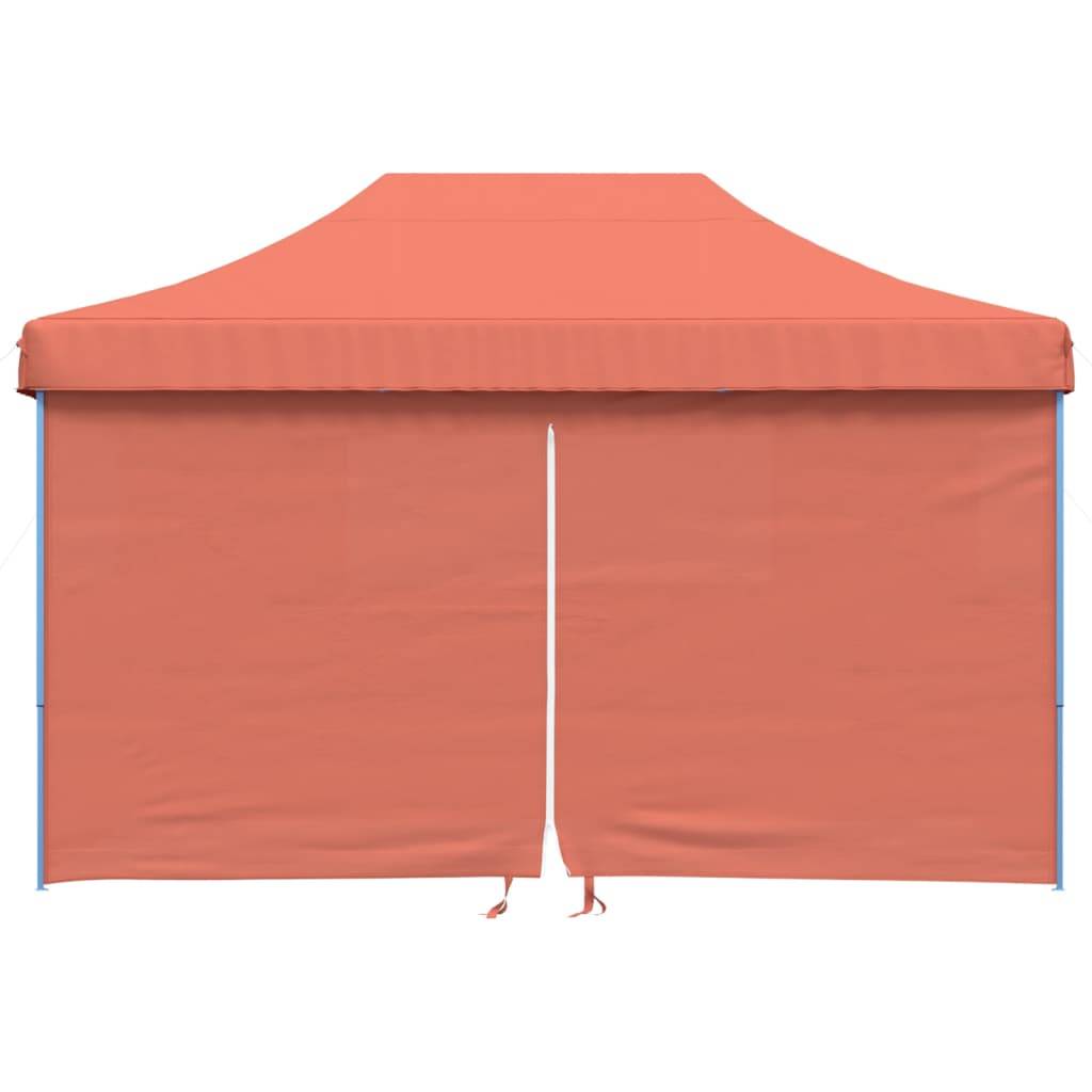 Barnum Imperméable 4.5x3 m Acier Pliant avec 4 Murs Vitrés pour Fête Terre Cuite – ComfortXL Outdoor Living - Image 3
