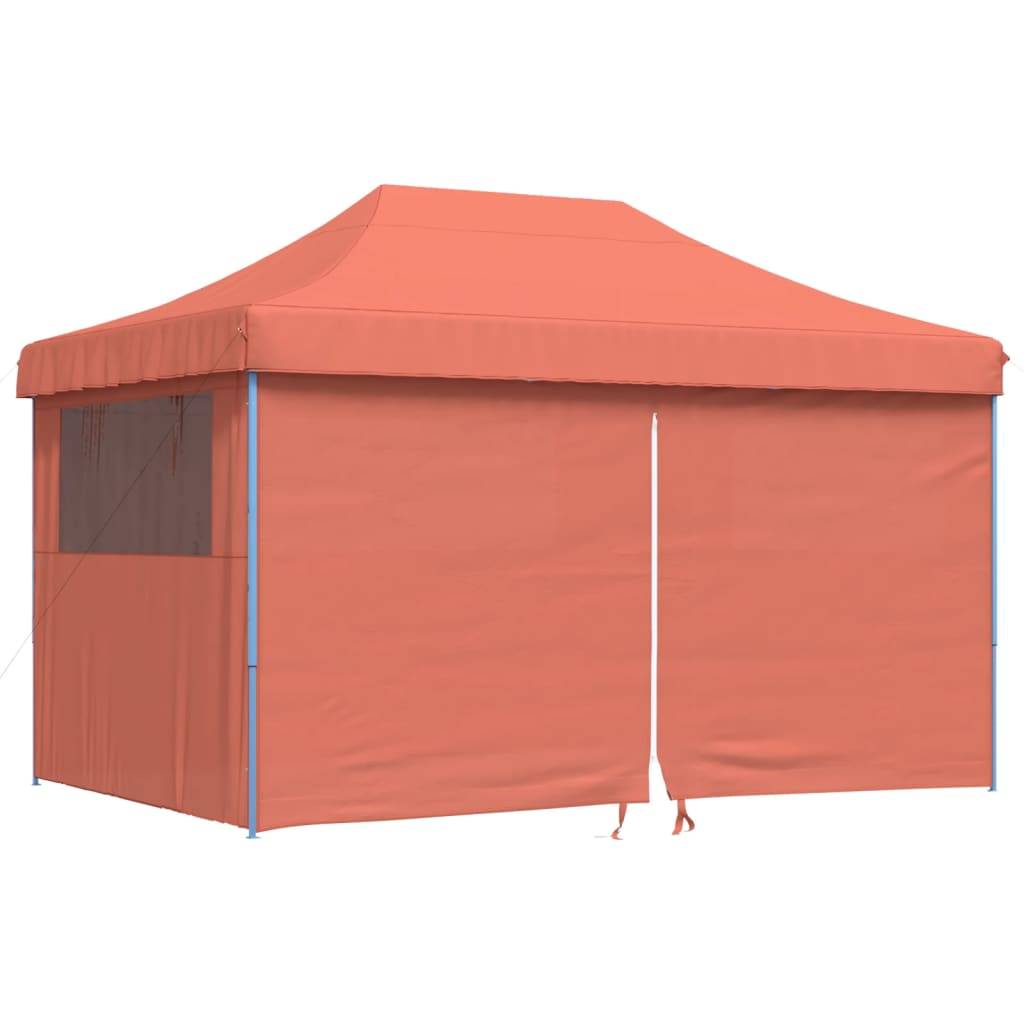 Barnum Imperméable 4.5x3 m Acier Pliant avec 4 Murs Vitrés pour Fête Terre Cuite – ComfortXL Outdoor Living - Image 2