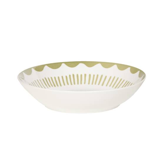 Assiette creuse Tamara verte 20 cm (lot de 6) - Image 1