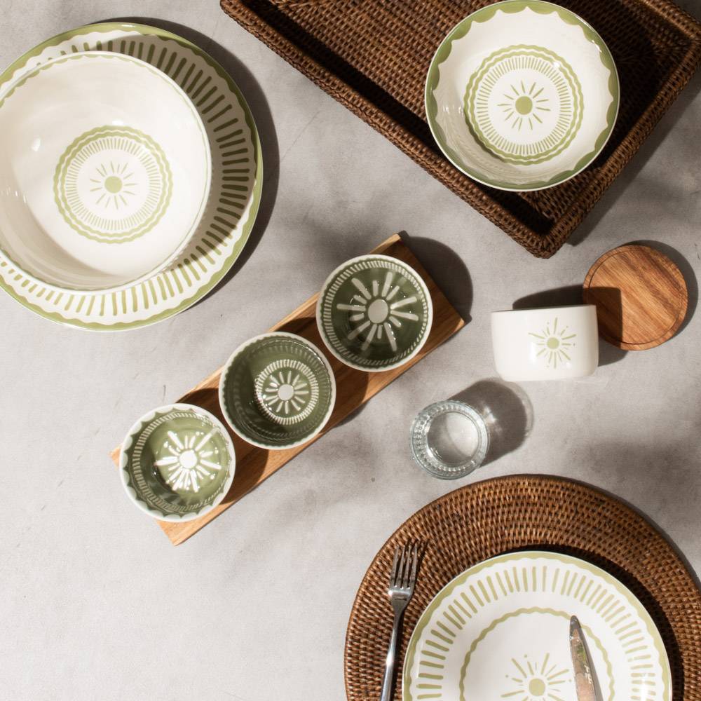 Assiette creuse Tamara verte 20 cm (lot de 6) - Image 3