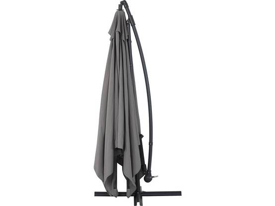 Parasol Jardin Déporté Alu "ilios 3" - Carré - 3 X 3 M - Gris - Dalles Incluses -habitat Et Jardin - Image 2