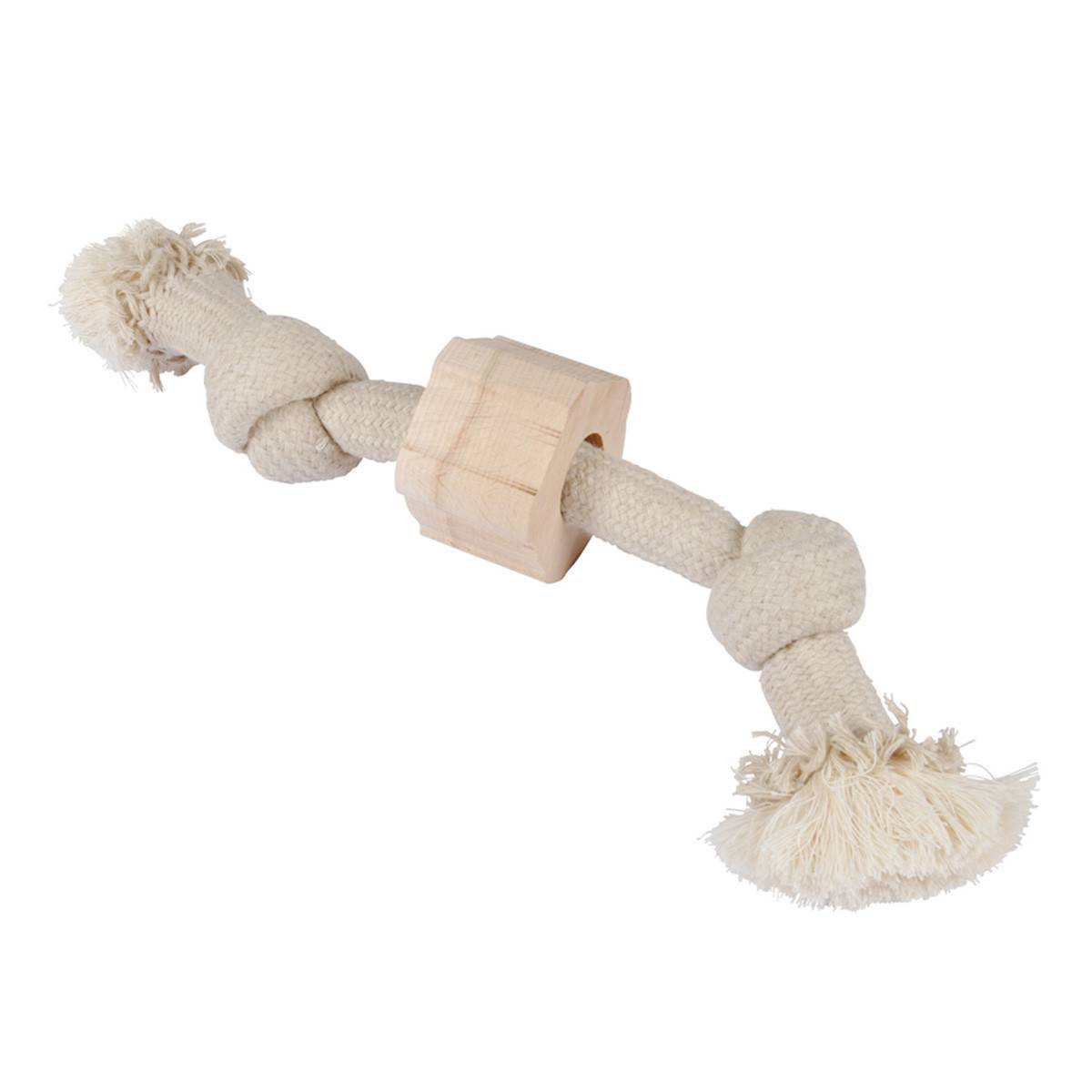 Love Story - Jouet pour Chien "Corde 2 Nœuds" 30cm Naturel