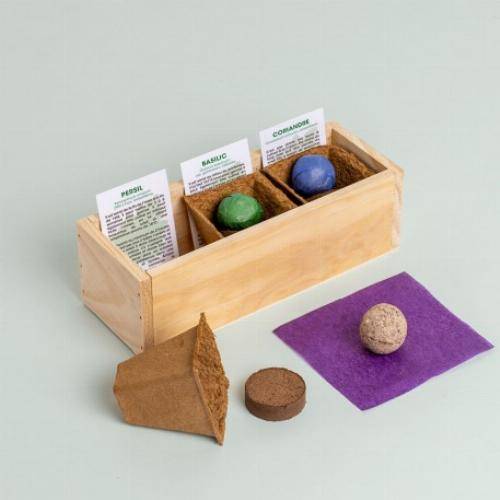 Kit mini potager légumes et herbes aromatiques - Herbes aromatiques - Imagen 1