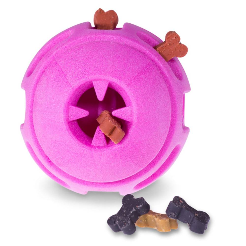 Vadigran - Vadigran - Pelota TPR rosa fresa ø 8 cm para perro - Imagen 2