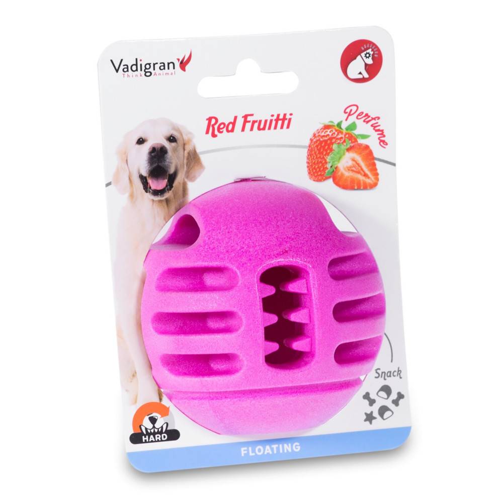 Vadigran - Vadigran - Pelota TPR rosa fresa ø 8 cm para perro - Imagen 5