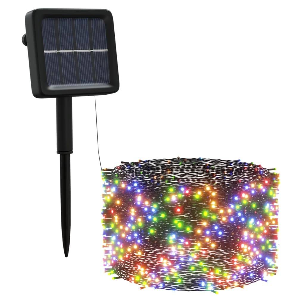 Lampe d'extérieur - Lampe de jardins solaires 5 pcs 5x200 LED Multicolore Intérieur - Image 3