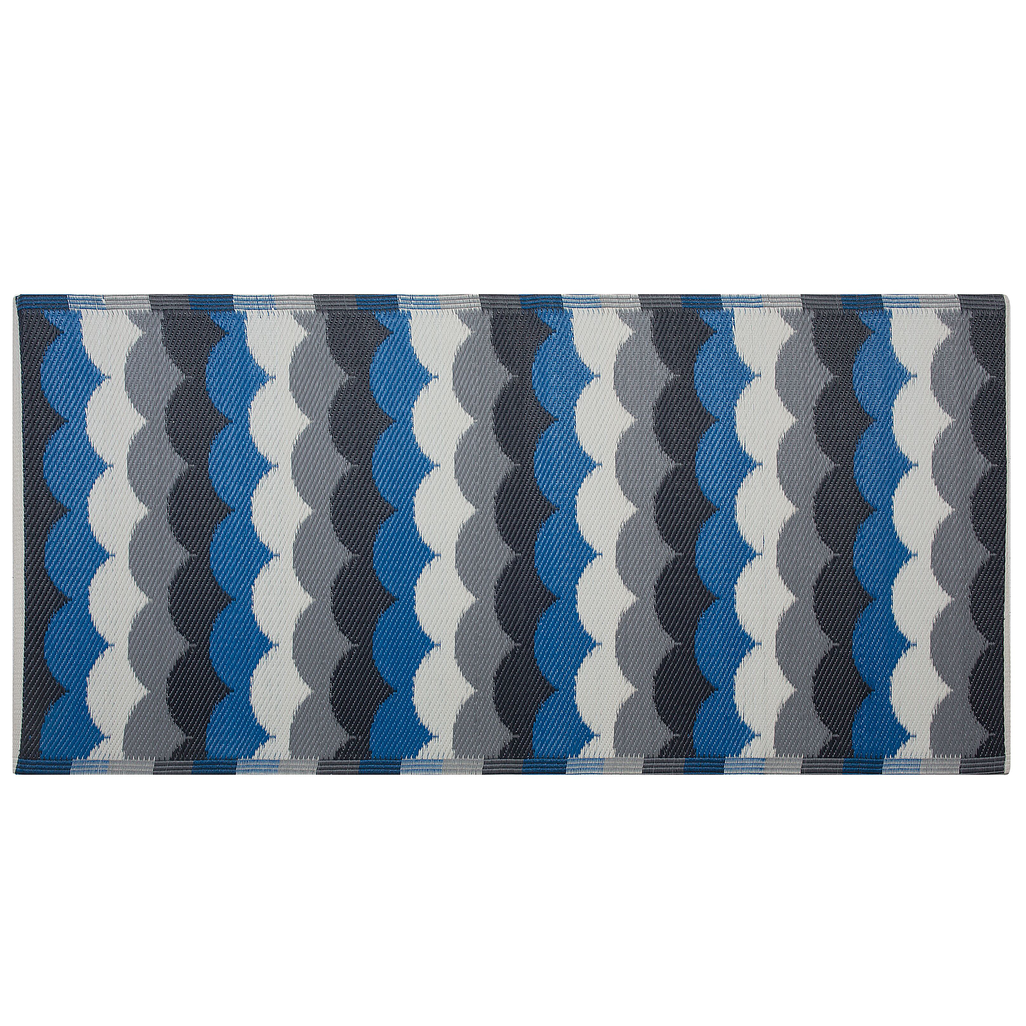 Beliani - Tapis d'extérieur Polypropylène Bleu BELLARY - Beliani - Imagen 2