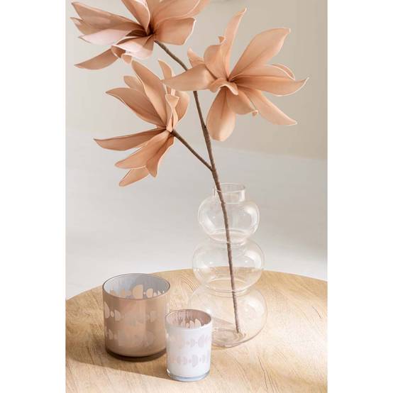 Vase Design en Verre "Boule" 36cm Transparent - Image 3