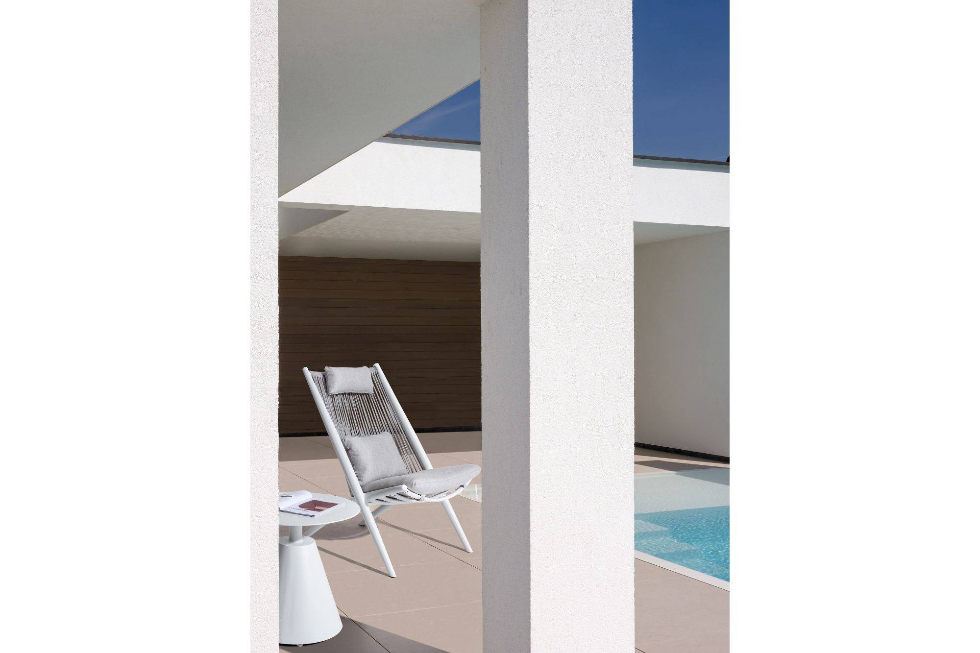 Autre - Table basse de jardin ronde en aluminium D50 - HOSSEGOR - Imagen 4