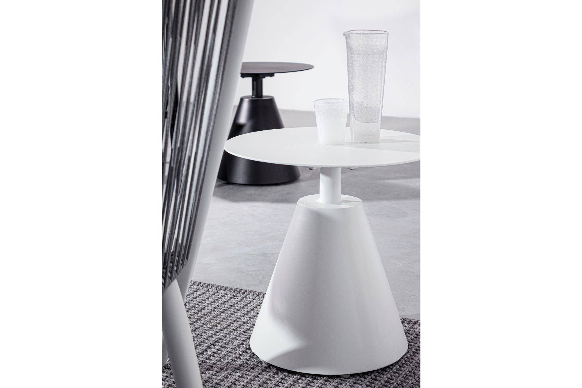 Autre - Table basse de jardin ronde en aluminium D50 - HOSSEGOR - Imagen 2