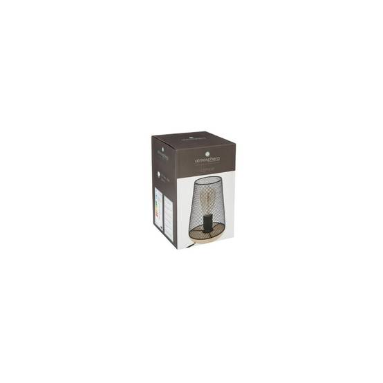 Lampe en Métal & Bois "Industriel" 23cm Noir - Image 5
