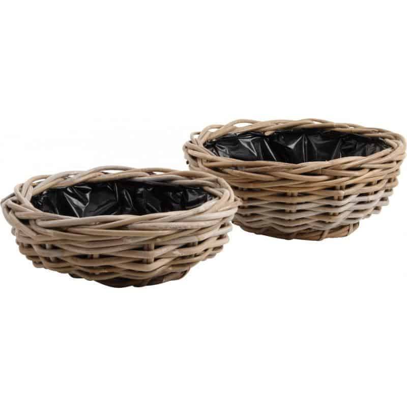 Aubry Gaspard - Jardinière ronde en poelet gris Diam 35 cm - Aubry Gaspard - Imagen 2