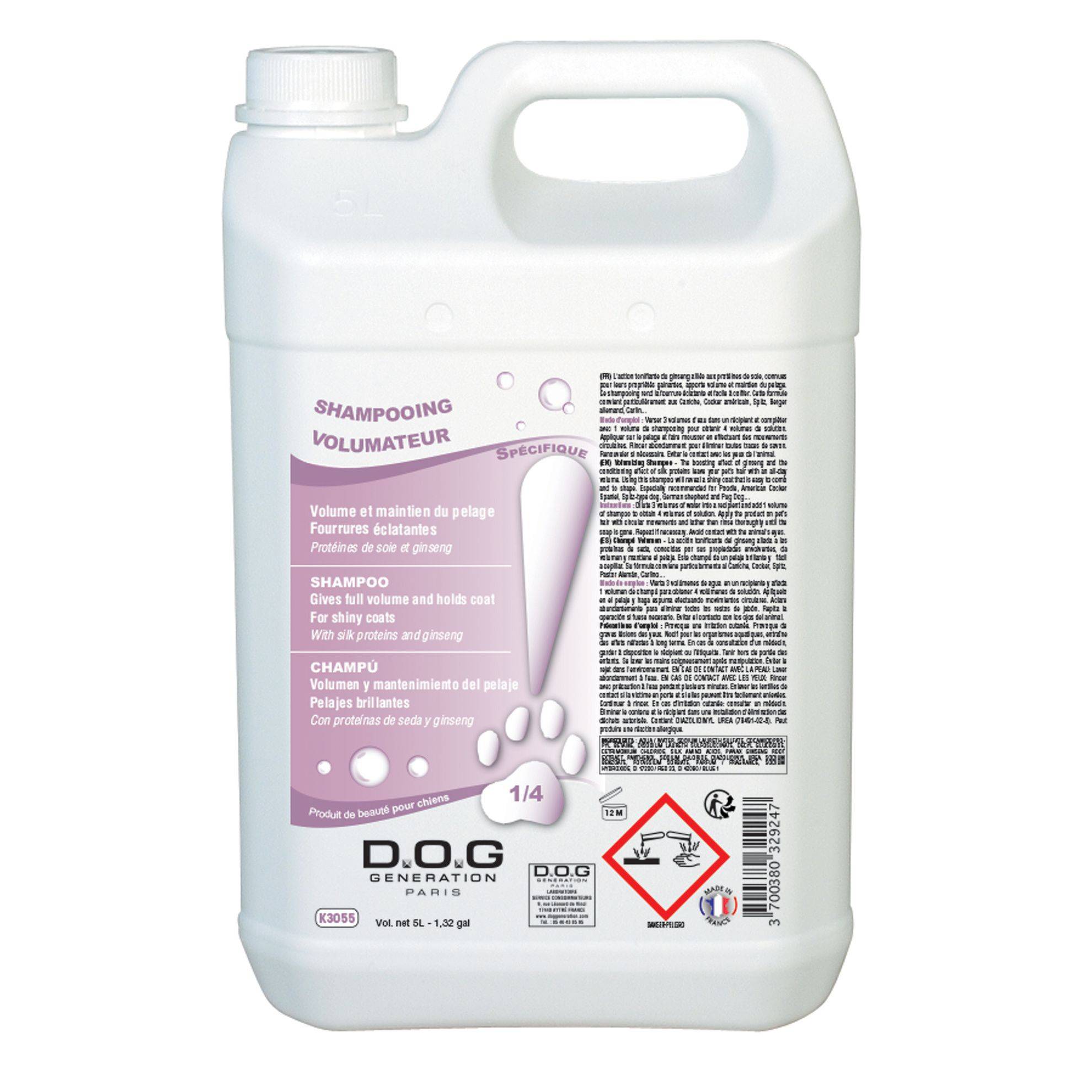 Shampoing Volumateur Dog Generation : 5 litres DOG GENERATION
