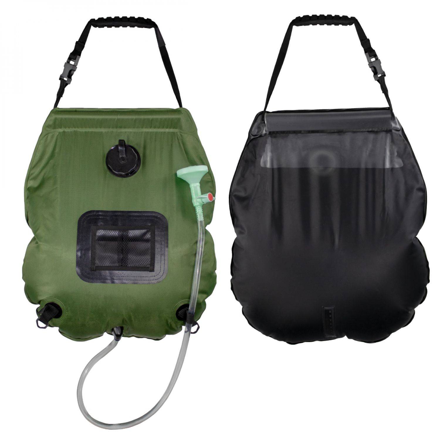 Linxor - Sac de douche solaire 20 L pour camping ou jardin - Vert kaki - Linxor - Imagen 6