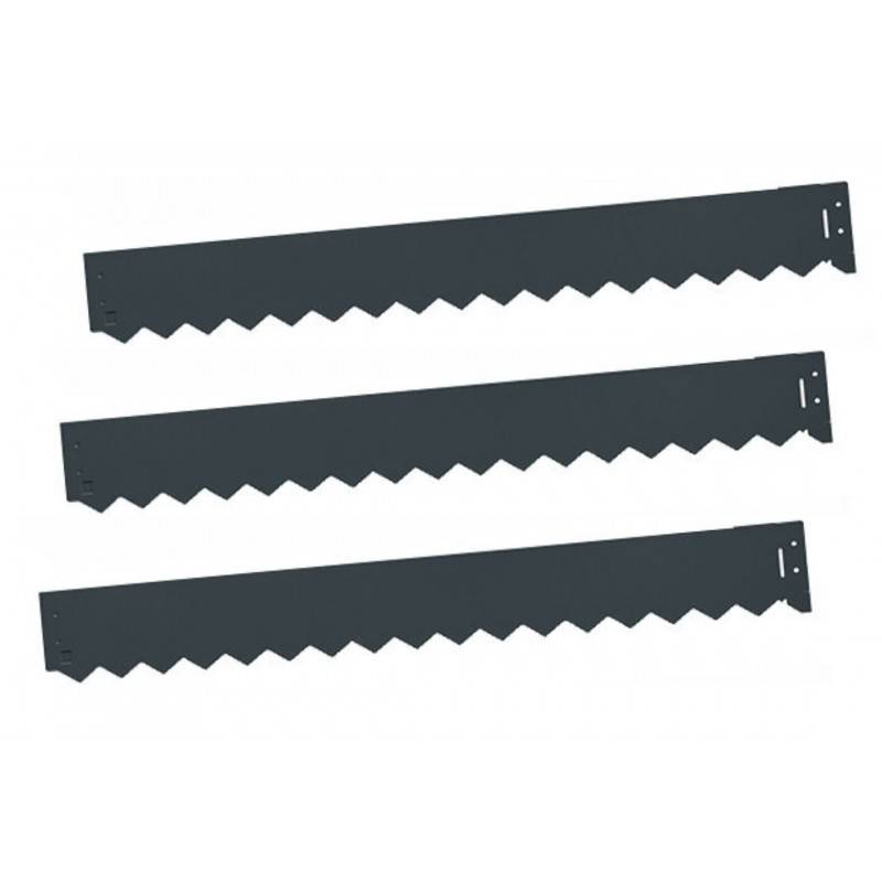 Jardinex - Lot de 3 bordures acier galvanisé 99×12 cm coloris anthracite pour délimitation jardin – Jardinex - Imagen 2