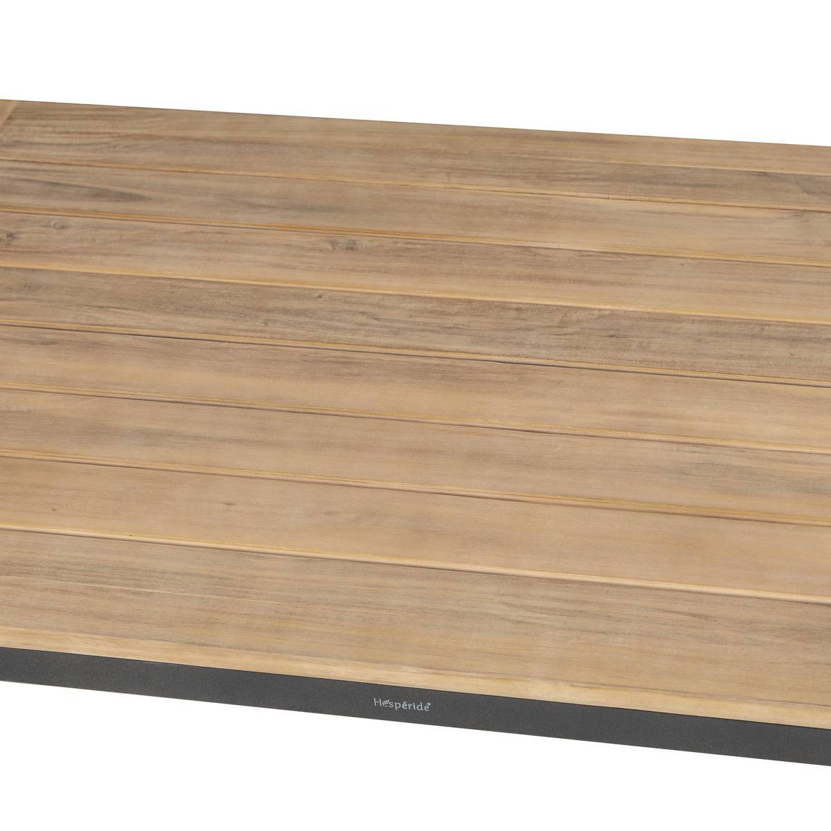 Hesperide - Table basse de jardin rectangulaire "Emperia" graphite 130x69x36cm en acacia Hespéride - Imagen 3