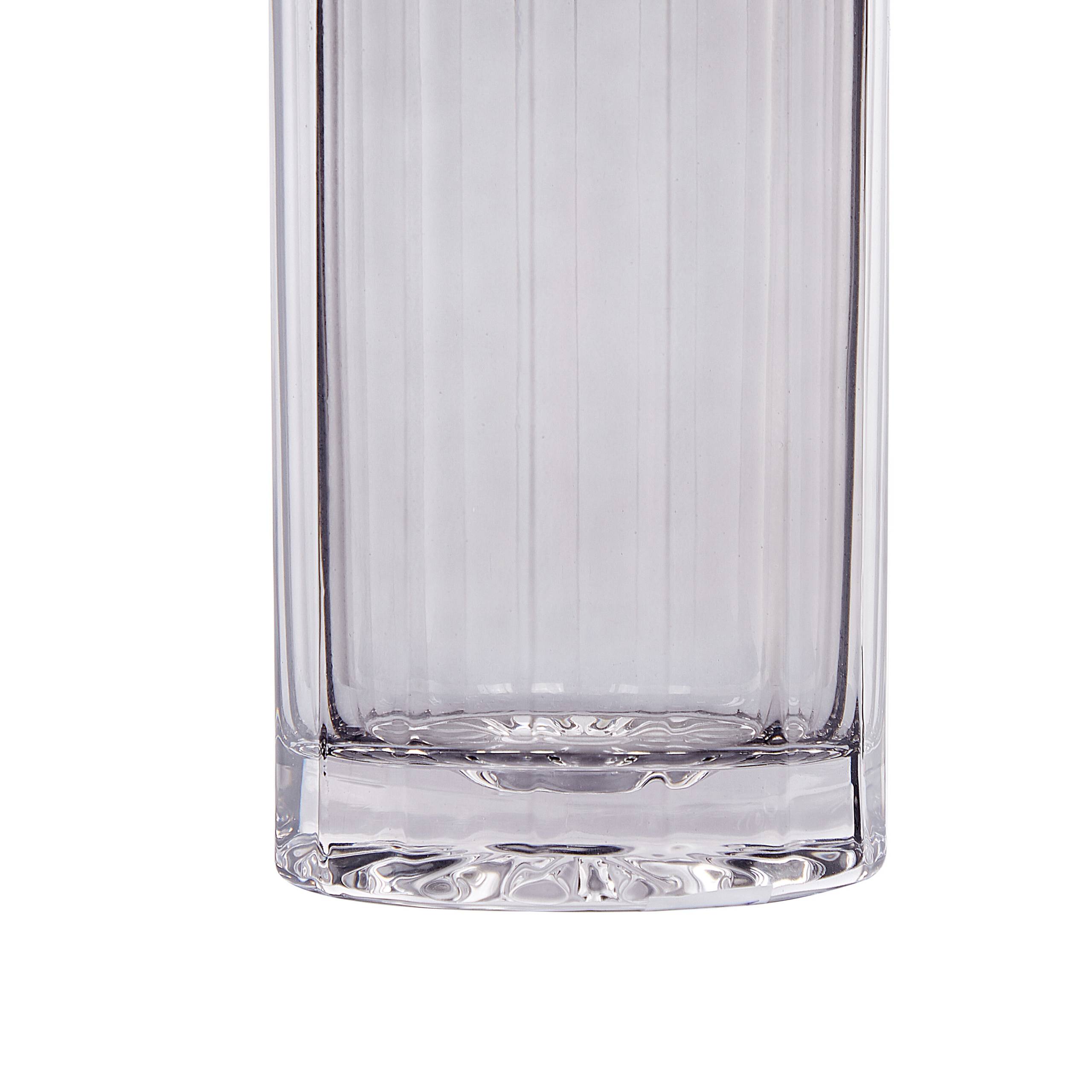 Beliani - Vase à fleurs Verre Gris PERDIKI - 11x11x30- Beliani - Image 6