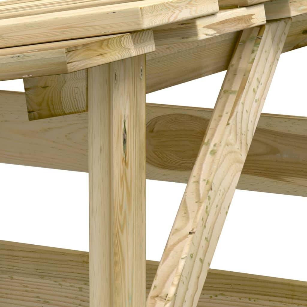 Maison Chic - Pergola - Tonnelle de jardin avec toit 100x90x200 cm Bois de pin imprégné il191 - Image 6