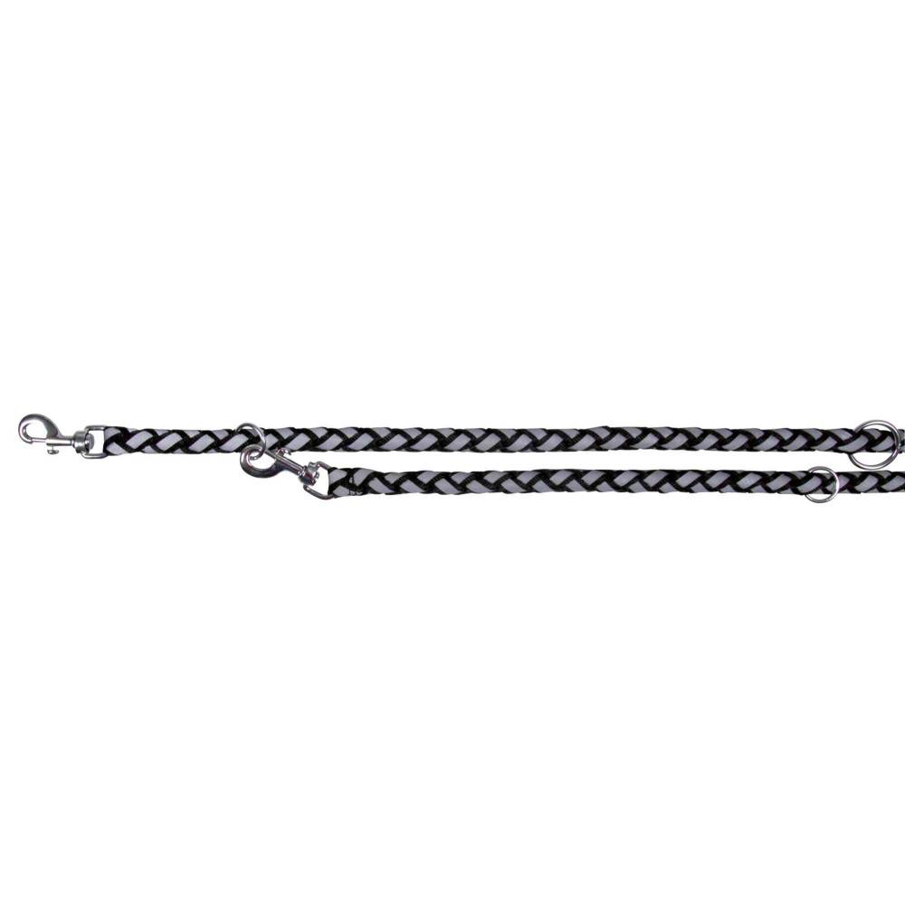 Trixie - Trixie - Laisse Cavo Reflect ø12mm x  2 mètres  S-M. réglable Noir. pour chien - Imagen 2