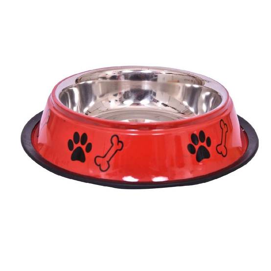 Sans Marque - Gamelle pour chien avec base anti-dérapante - Rouge - Dogi - Image 1