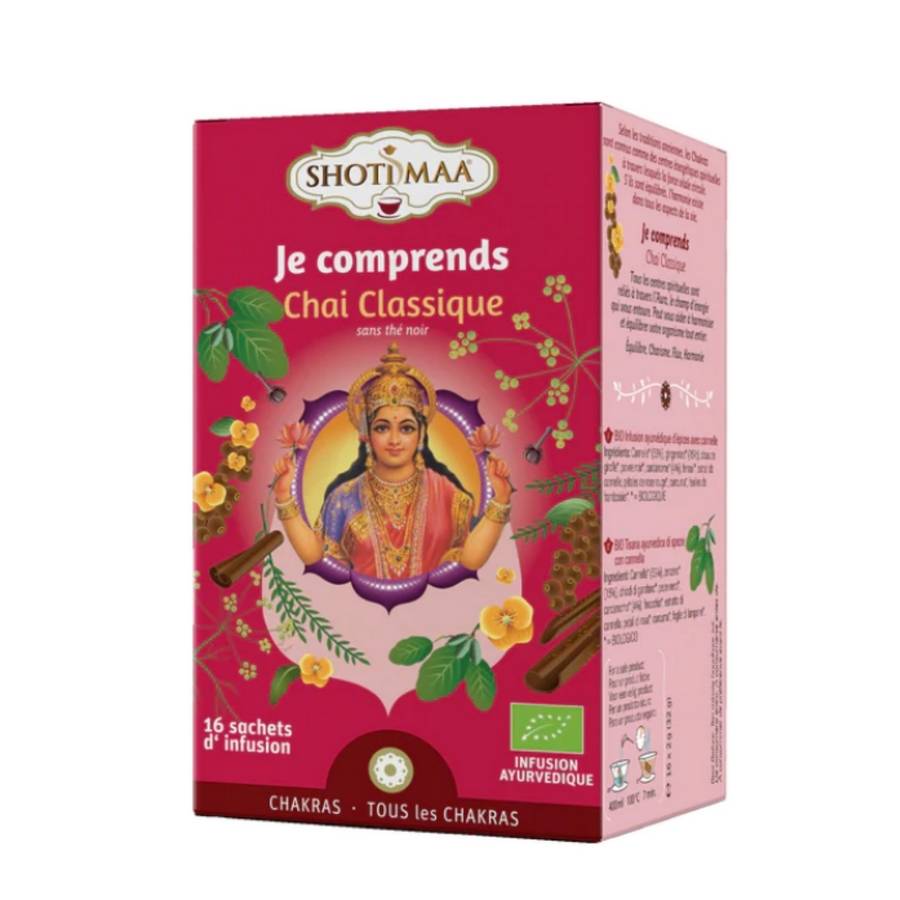 Tisane Bio Chai Classique Sans Caféine - Infusion généreuse et équilibrée - Moment de Détente et de Stabilité - Idéale après repas - Image 1