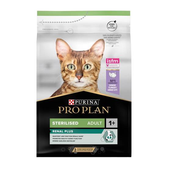 Purina One - Purina - croquettes pour chat stérilisé a la dinde RENAL PLUS Proplan 1.5kg
