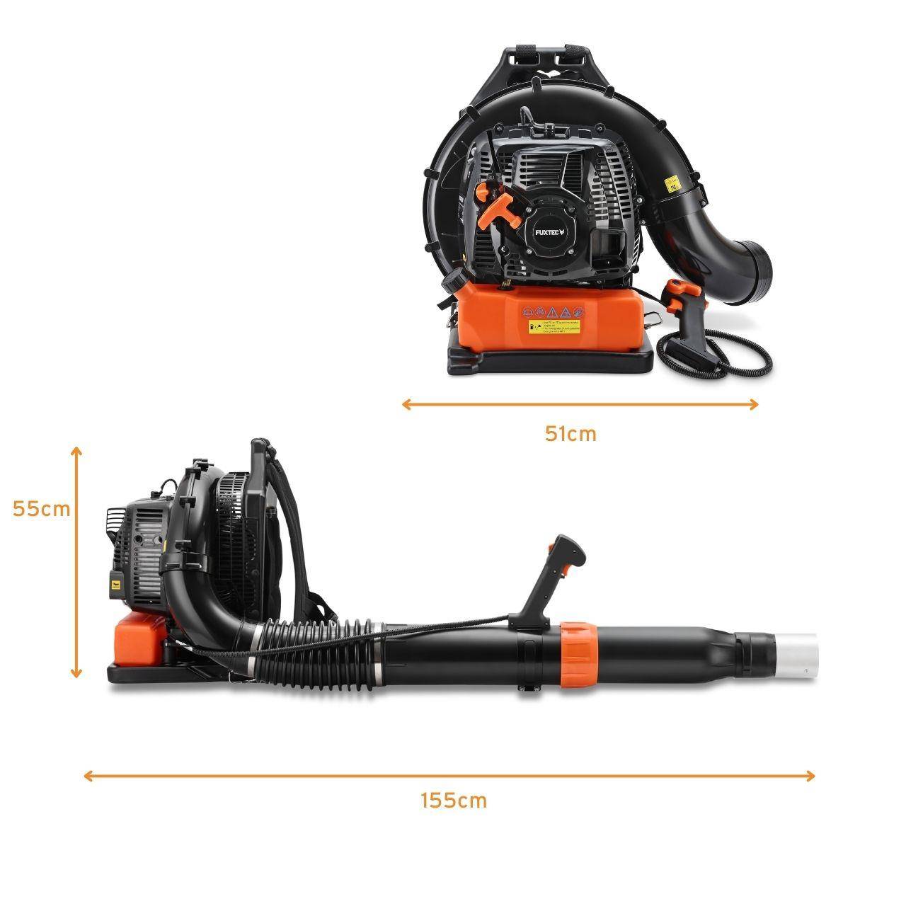 FUXTEC - Souffleur de feuilles thermique dorsal  FUXTEC  FX-LBP185TPRO | Moteur 85 cm³ | Puissance 4,0 kW | Vitesse d’air 95 m/s - Image 8