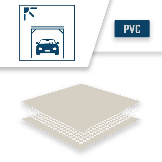 Bâche pour Carport Ivoire 3,5x4 m Protection Solaire XP680M2CP - Garantie 15 ans - Pour abri de voiture - Made in France TECPLAST - Imagen 4