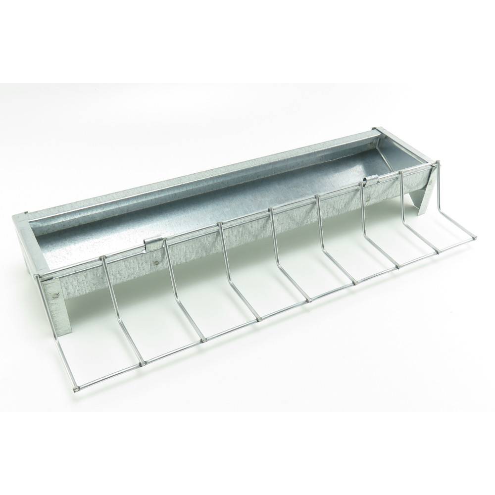 Mangeoire 30 cm galvanisée pour poussin, volaille - Imagen 2