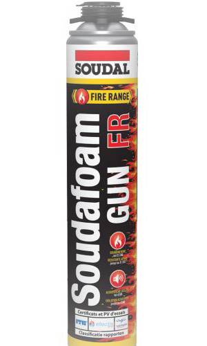 Mousse PU Soudafoam FR HY Gun rose 750ml - SOUDAL - 146750 - Image 2