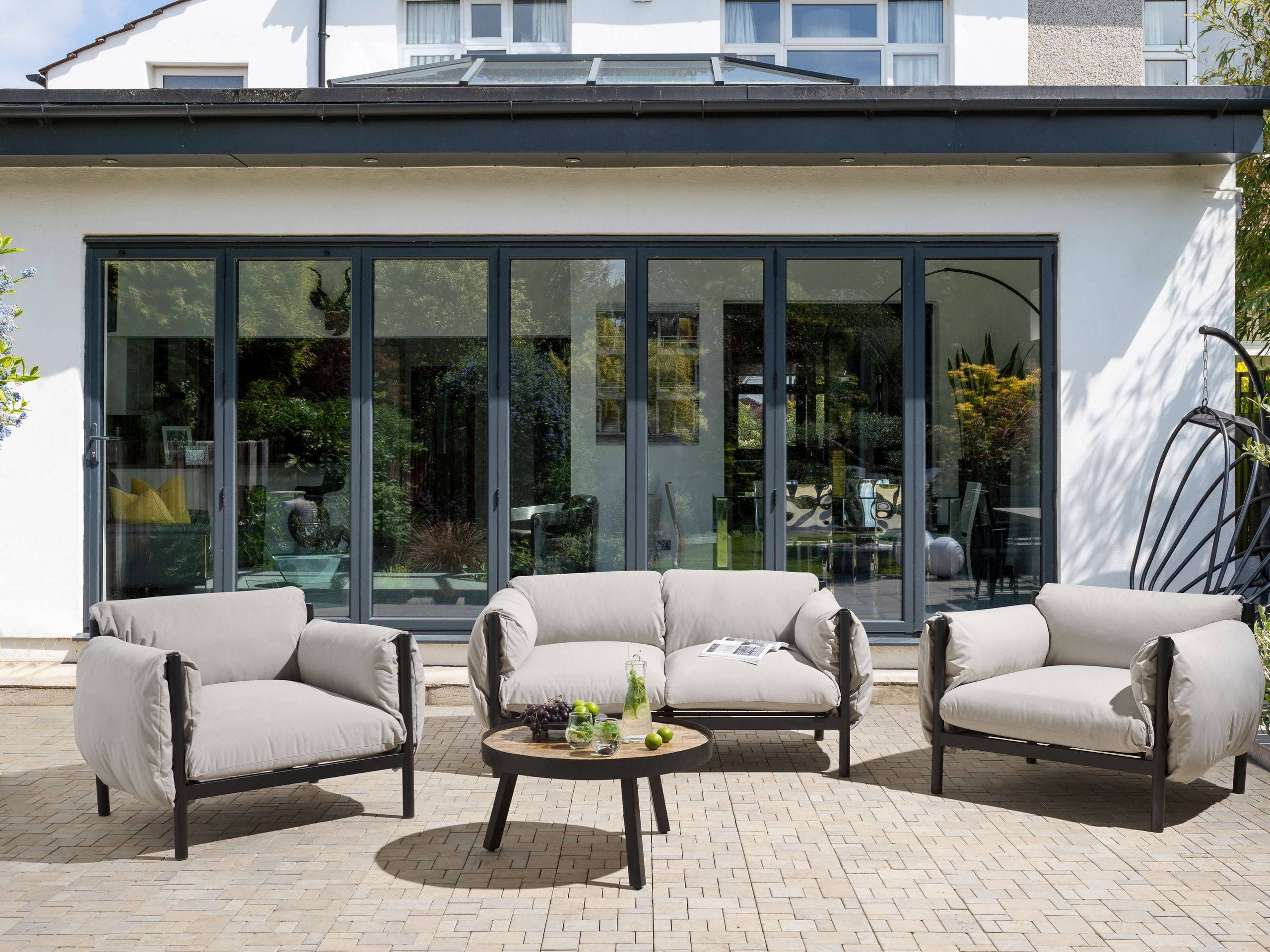 Beliani - Set de jardin, 4 Personnes Aluminium Gris ESPERIA - Beliani - Imagen 1