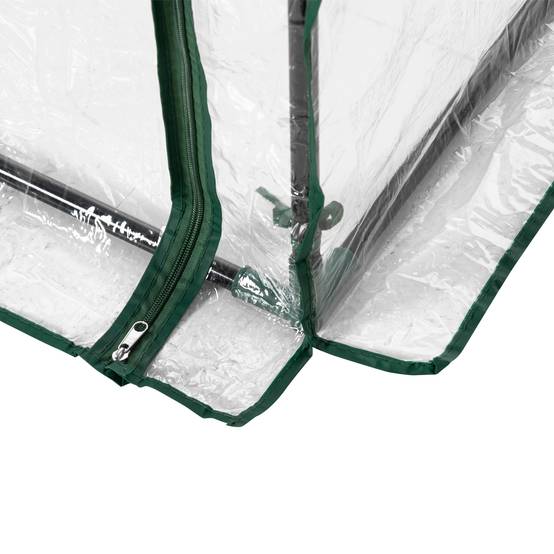 Outsunny Serre De Jardin 89x50x152cm Avec Sac De Plantation - Bâche PVC Renforcée & Porte Zippée
