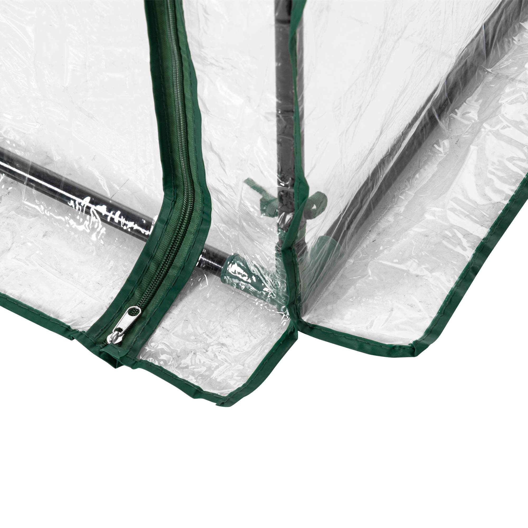 Outsunny Serre De Jardin 89x50x152cm Avec Sac De Plantation - Bâche PVC Renforcée & Porte Zippée