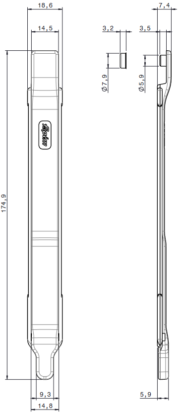 Embout de tringle 1509C FAPIM - Image 2